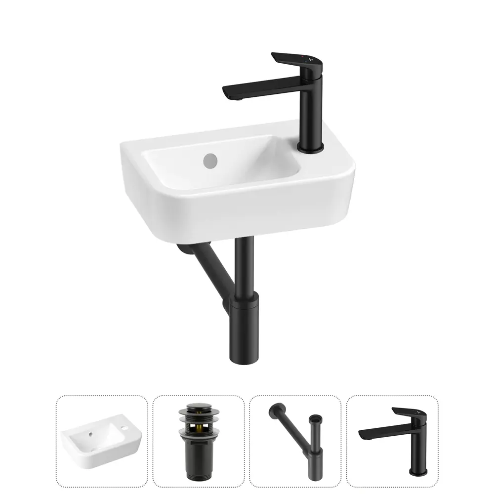 Фото Раковина Lavinia boho one 20217348R 37см цвет раковина 4 в 1: донный клапан, сифон, смеситель Фото Раковина Lavinia boho one 20217348R 37см цвет раковина 4 в 1: донный клапан, сифон, смеситель