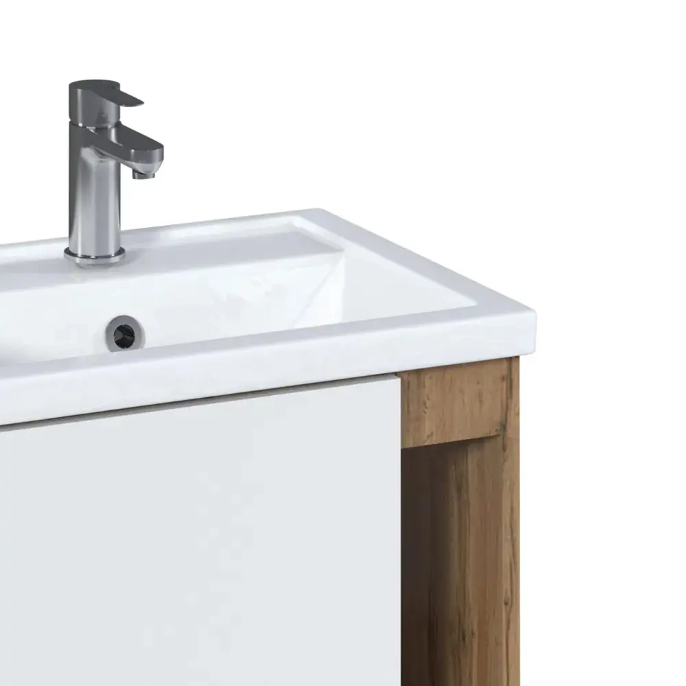 Фото 6 Напольная Тумба с раковиной 1Marka Orlan 50 см цвет белый Фото 6 Напольная Тумба с раковиной 1Marka Orlan 50 см цвет белый