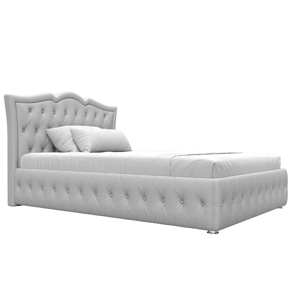 Фото 4 Кровать Герда 140 Лига диванов 28174 167x110x211 см экокожа цвет белый Фото 4 Кровать Герда 140 Лига диванов 28174 167x110x211 см экокожа цвет белый