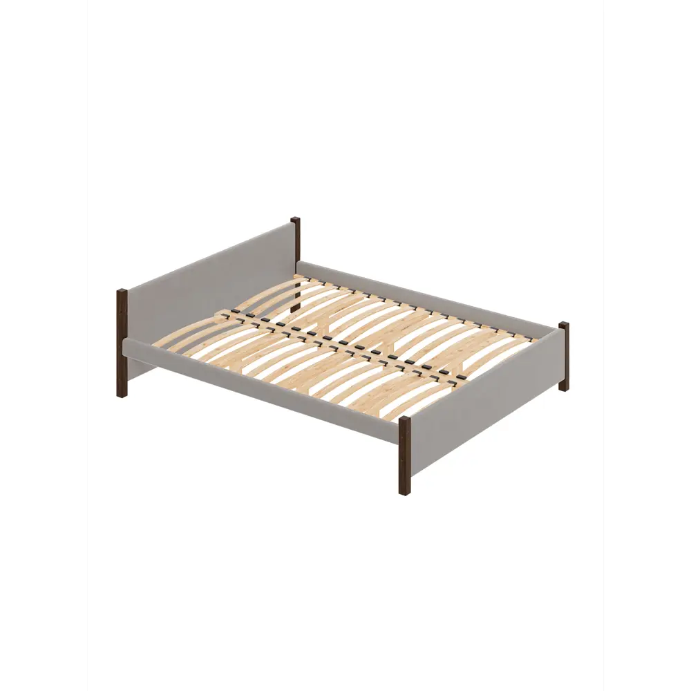 Фото Кровать Solarius Двуспальная Классика мягкая 1302 130 x 63 x 200 см массив сосны цвет светло-серый/венге Фото Кровать Solarius Двуспальная Классика мягкая 1302 130 x 63 x 200 см массив сосны цвет светло-серый/венге