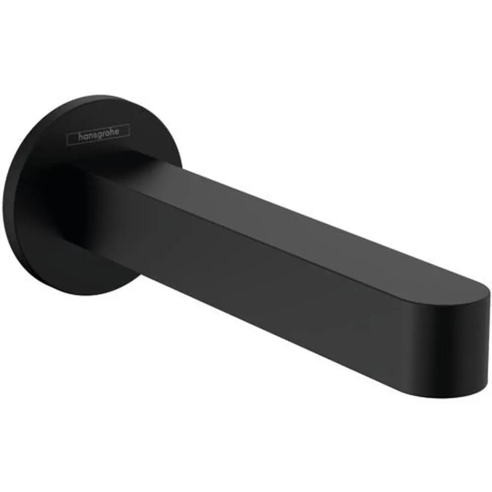 Фото 2 Излив для ванны Hansgrohe Finoris 76410670, цвет матовый черный Фото 2 Излив для ванны Hansgrohe Finoris 76410670, цвет матовый черный
