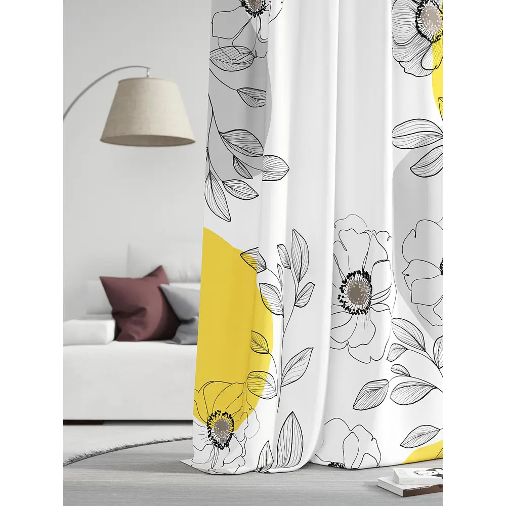 Фото 3 Штора на шторной ленте Comfy Way Нилсти - 195 CW593195-260, 260x150 см, цвет белый