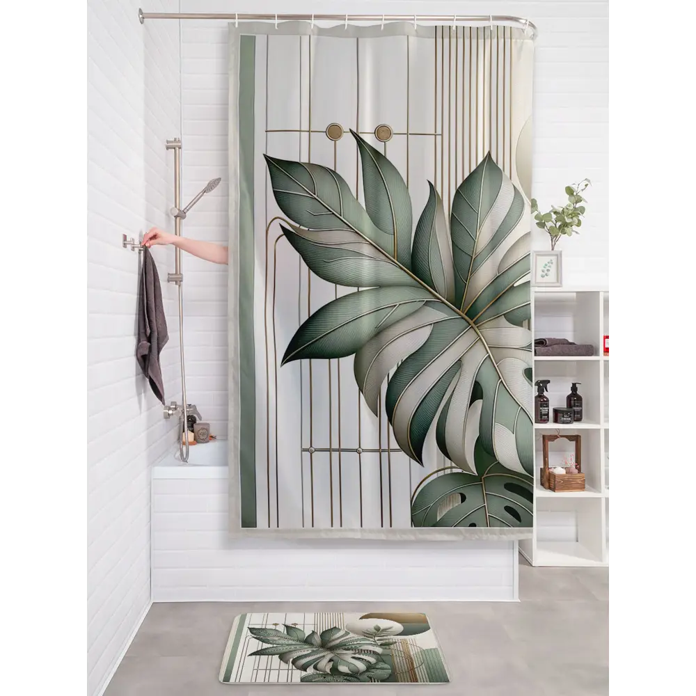 Фото 3 Шторка для ванной комнаты JOYARTY sc_sd2997 200x180см цвет разноцветный Фото 3 Шторка для ванной комнаты JOYARTY sc_sd2997 200x180см цвет разноцветный