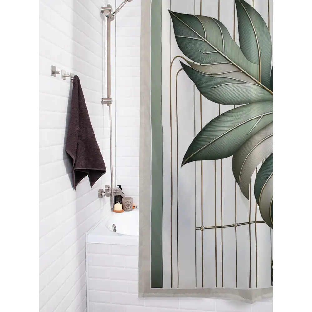 Фото 2 Шторка для ванной комнаты JOYARTY sc_sd2997 200x180см цвет разноцветный Фото 2 Шторка для ванной комнаты JOYARTY sc_sd2997 200x180см цвет разноцветный