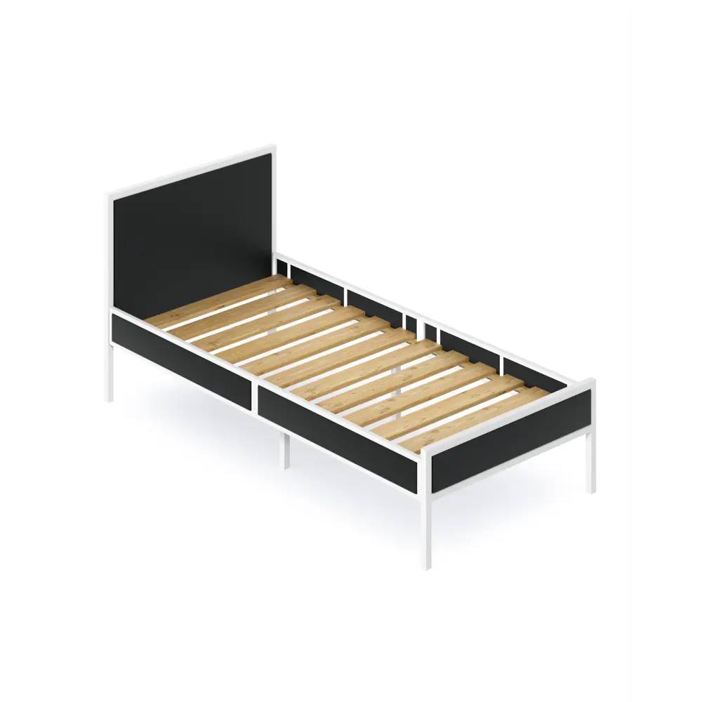 Фото Кровать Solarius kr80loft-ser-white 85 x 90 x 206 см сосна цвет антрацит, белый Фото Кровать Solarius kr80loft-ser-white 85 x 90 x 206 см сосна цвет антрацит, белый