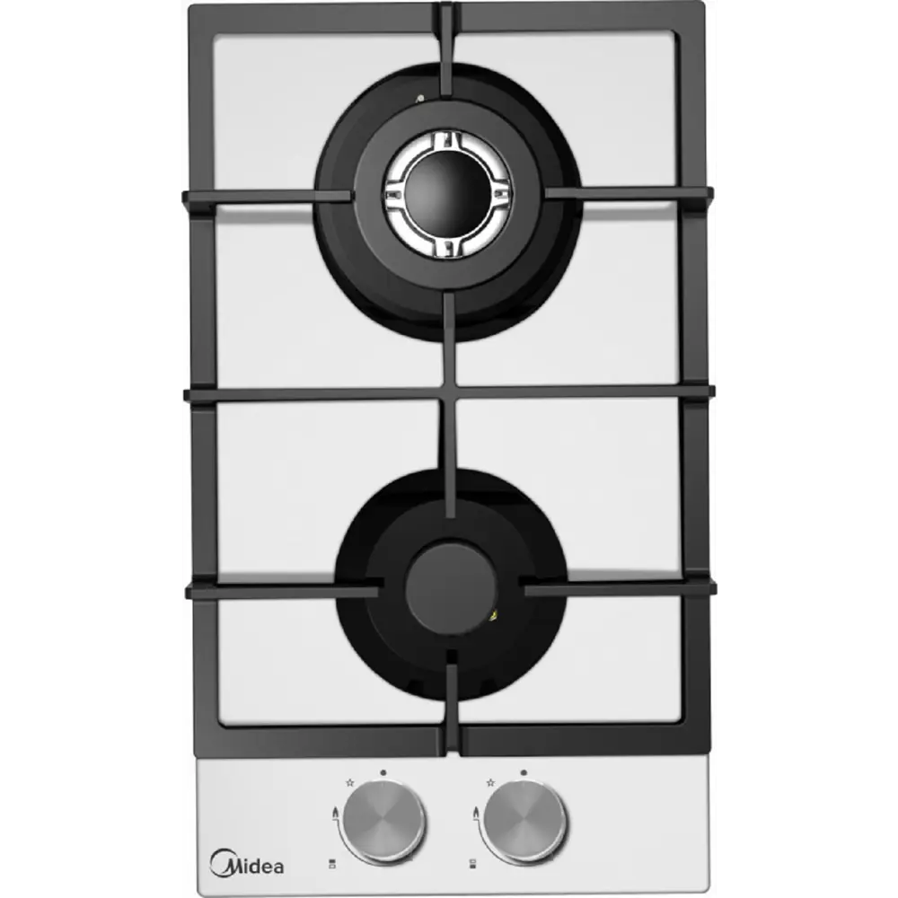 Фото Газовая варочная панель Midea MG3260TGW 30 см 2 конфорки цвет белый Фото Газовая варочная панель Midea MG3260TGW 30 см 2 конфорки цвет белый