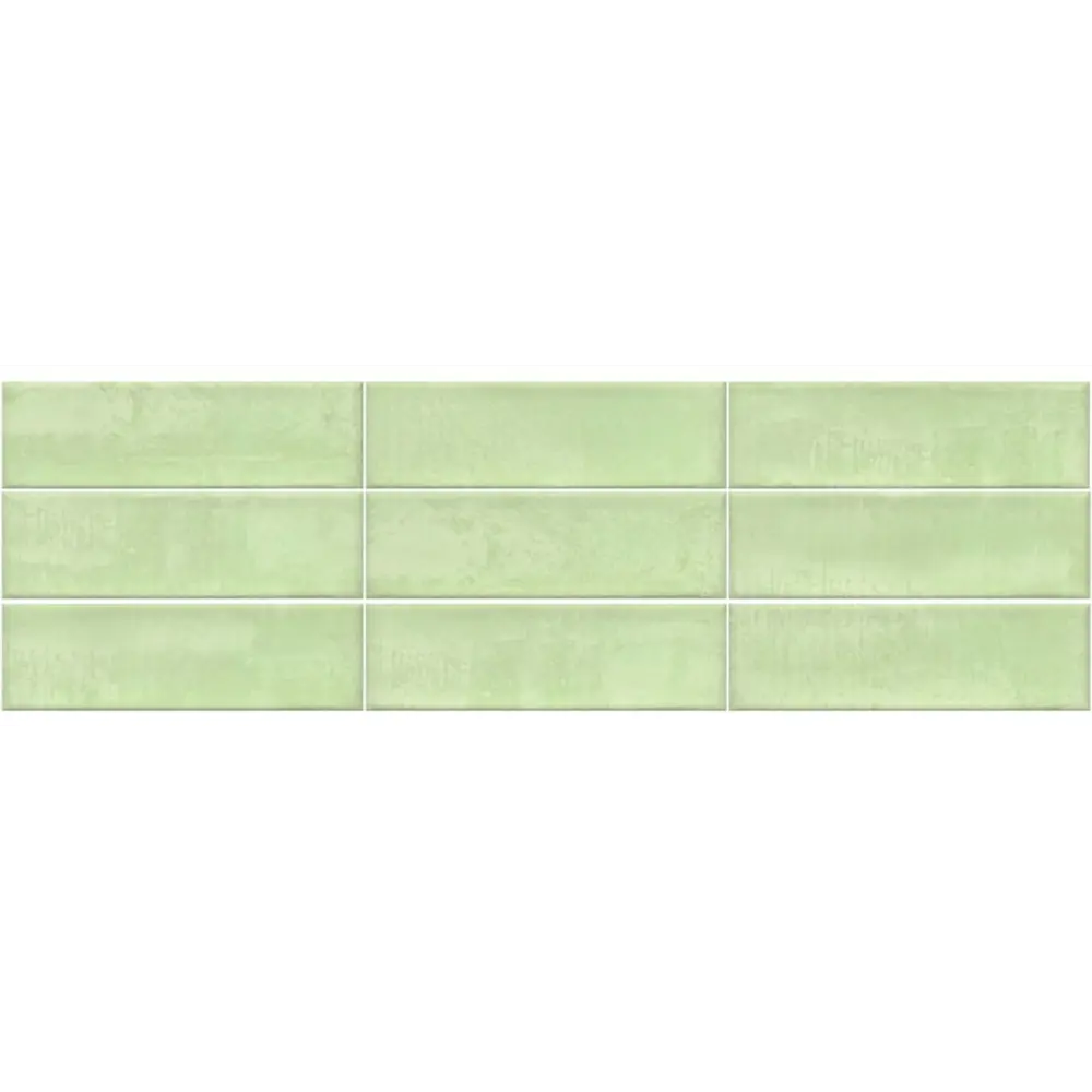 Фото Плитка облицовочная глянцевая MODERN CERAMICS Viva Menta 20x5.9x0.7 90шт./1.062 м2 Фото Плитка облицовочная глянцевая MODERN CERAMICS Viva Menta 20x5.9x0.7 90шт./1.062 м2