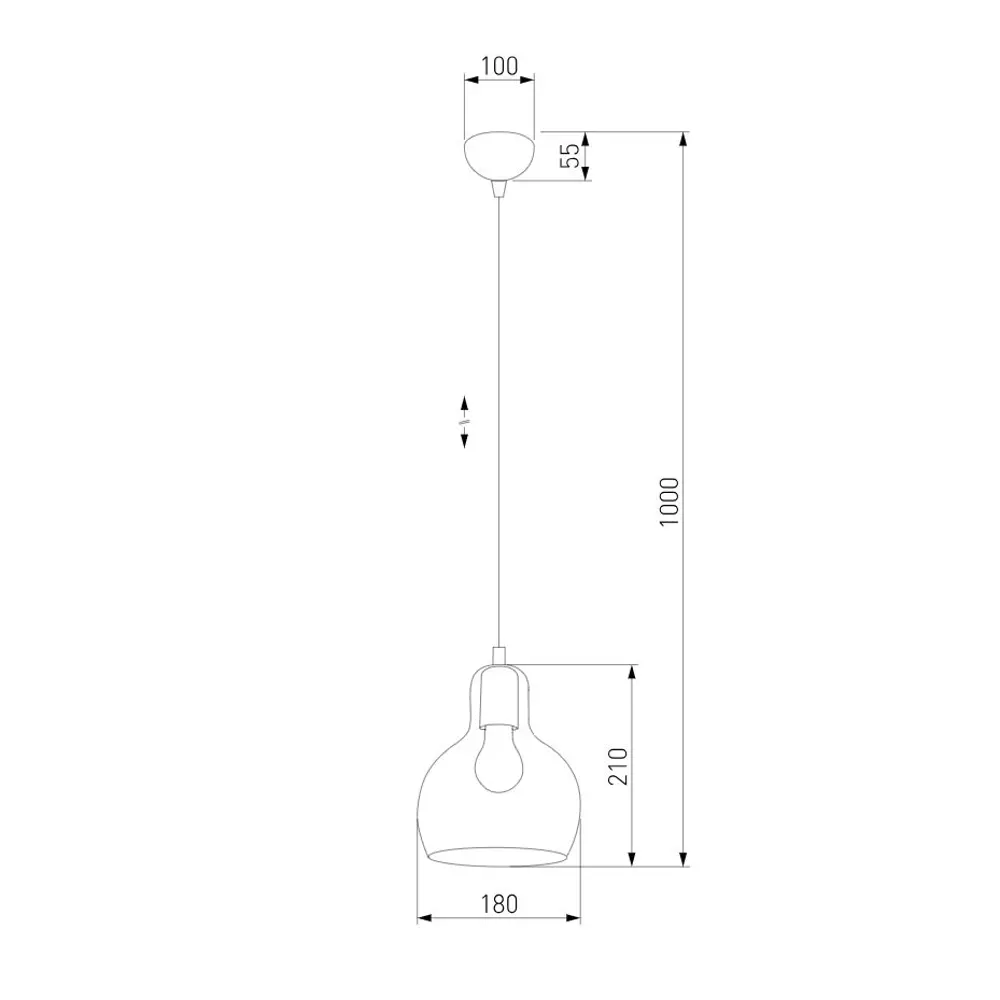 Фото 8 Светильник подвесной со стеклянным плафоном TK Lighting 601 Mango 1 лампа 5 м² цвет бежевый Фото 8 Светильник подвесной со стеклянным плафоном TK Lighting 601 Mango 1 лампа 5 м² цвет бежевый