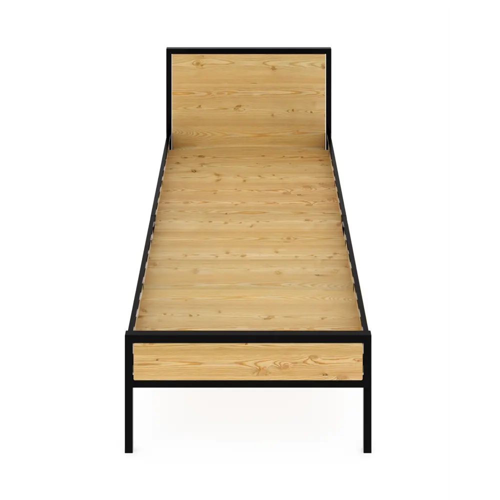 Фото 2 Кровать Solarius kr80loft-lak-black-full 85 x 90 x 206 см сосна цвет лакированная;черный Фото 2 Кровать Solarius kr80loft-lak-black-full 85 x 90 x 206 см сосна цвет лакированная;черный