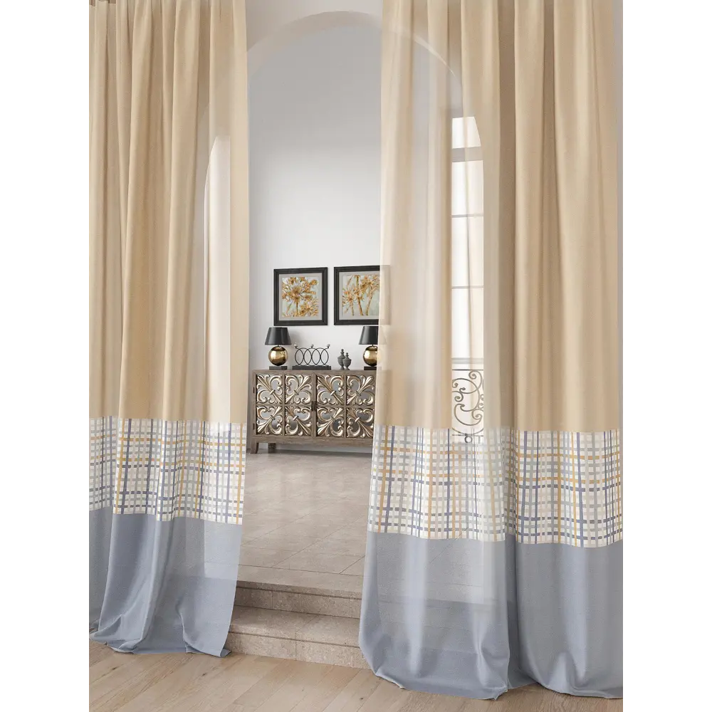 Фото 2 Тюль Comfy way Лоуна - 63 CW754063-230 на шторной ленте 230x150 см цвет синий Фото 2 Тюль Comfy way Лоуна - 63 CW754063-230 на шторной ленте 230x150 см цвет синий