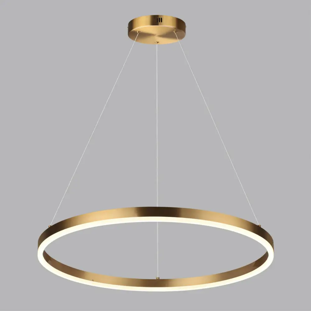 Фото 3 Светильник подвесной светодиодный Lumion Echo 6531/50l 10 м² нейтральный белый свет цвет золото Фото 3 Светильник подвесной светодиодный Lumion Echo 6531/50l 10 м² нейтральный белый свет цвет золото