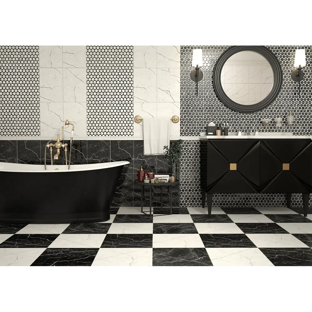 Фото 3 Плитка Керамин Помпеи CDB00015108 40x40см 1.76 м² цвет белый, цена за упаковку Фото 3 Плитка Керамин Помпеи CDB00015108 40x40см 1.76 м² цвет белый, цена за упаковку