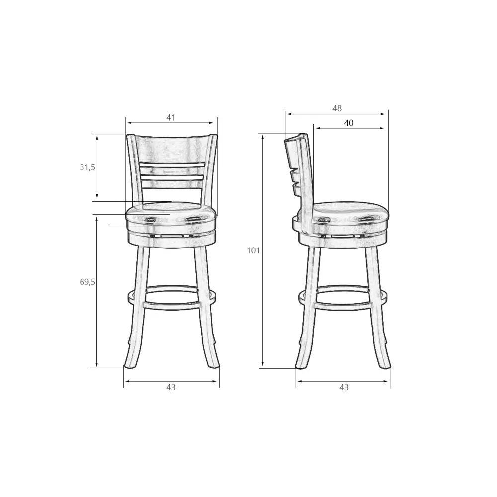 Фото 10 Барный стул Dobrin William Counter 43x101x48 цвет черный Фото 10 Барный стул Dobrin William Counter 43x101x48 цвет черный