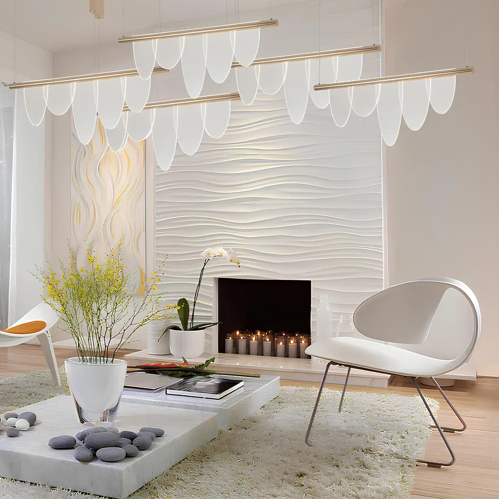 Фото 3 Светильник подвесной светодиодный Crystal Lux 3700/222 нейтральный белый свет цвет золото Фото 3 Светильник подвесной светодиодный Crystal Lux 3700/222 нейтральный белый свет цвет золото