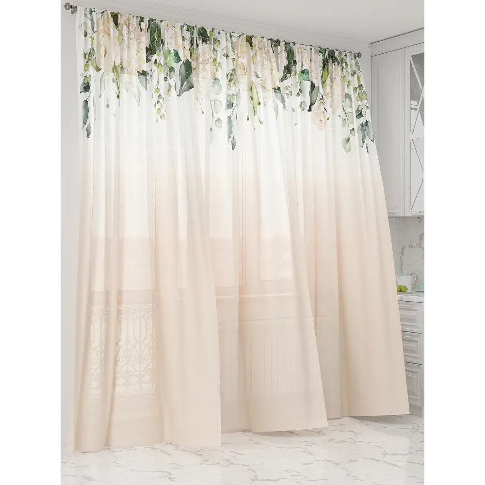 Фото 4 Тюль Comfy way Олион - 154 CW991154-250 на шторной ленте 250x450 см цвет бежевый Фото 4 Тюль Comfy way Олион - 154 CW991154-250 на шторной ленте 250x450 см цвет бежевый