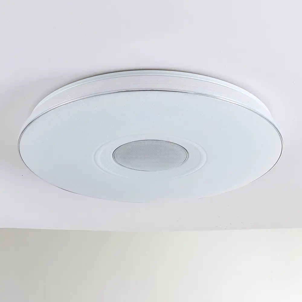 Фото 4 Потолочный светильник светодиодный Citilux Light & Music CL703M100 25 м² цвет белый Фото 4 Потолочный светильник светодиодный Citilux Light & Music CL703M100 25 м² цвет белый