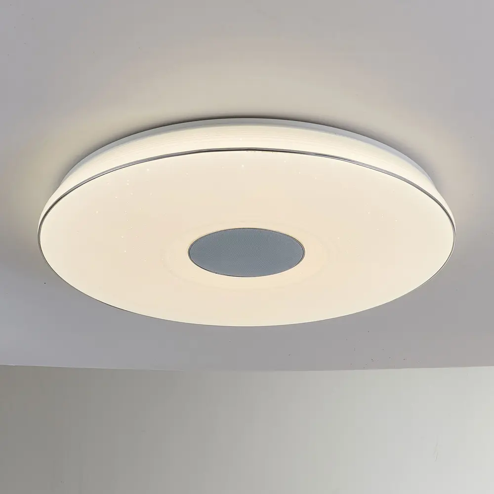Фото 3 Потолочный светильник светодиодный Citilux Light & Music CL703M100 25 м² цвет белый Фото 3 Потолочный светильник светодиодный Citilux Light & Music CL703M100 25 м² цвет белый