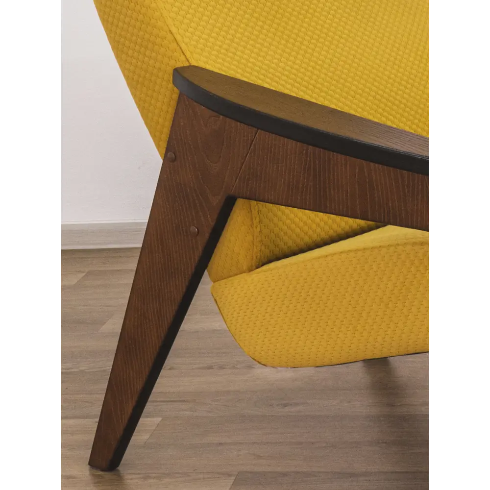 Фото 11 Кресло Glider Браво м 66x96x78 см шенилл цвет sota ochra орех антик