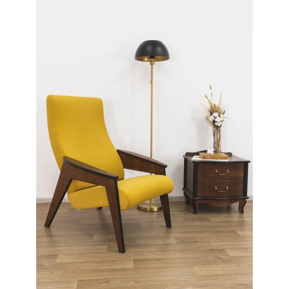 Фото 12 Кресло Glider Браво м 66x96x78 см шенилл цвет sota ochra орех антик Фото 12 Кресло Glider Браво м 66x96x78 см шенилл цвет sota ochra орех антик