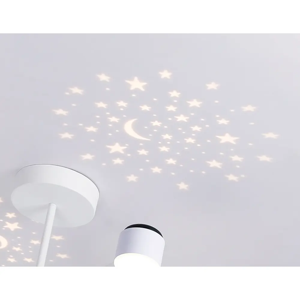 Фото 15 Люстра на штанге светодиодная Ambrella light Fl51631 с пультом управления 24 м² нейтральный белый свет цвет белый