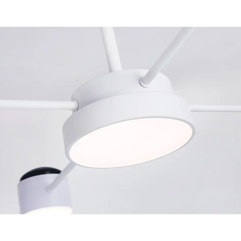 Фото 17 Люстра на штанге светодиодная Ambrella light Fl51631 с пультом управления 24 м² нейтральный белый свет цвет белый