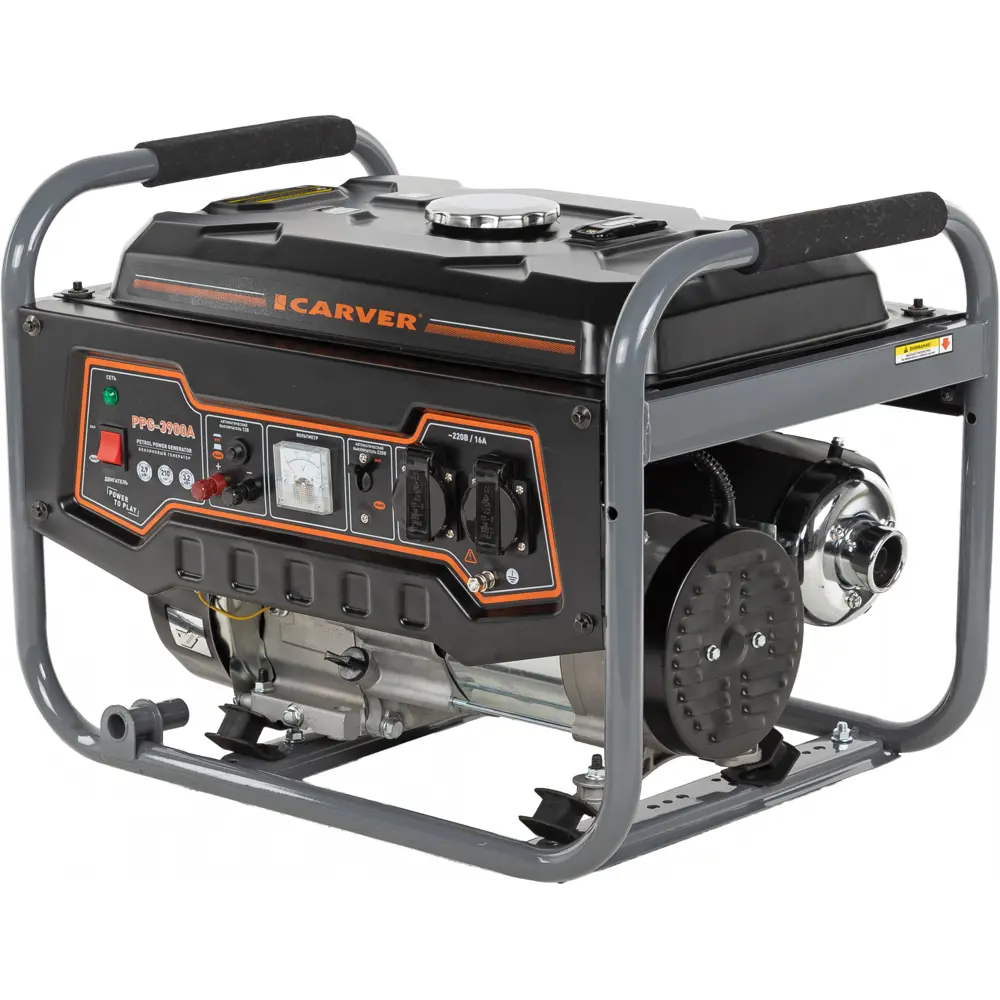 Фото Генератор бензиновая Carver PPG-3900A 3.2 кВт Фото Генератор бензиновая Carver PPG-3900A 3.2 кВт