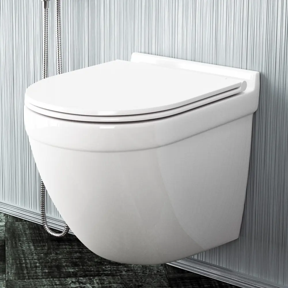 Фото 9 Комплект 5 в 1 инсталляция с унитазом Teymi F13308 унитаз подвесной безободковый Iva кнопка нержавеющая сталь Фото 9 Комплект 5 в 1 инсталляция с унитазом Teymi F13308 унитаз подвесной безободковый Iva кнопка нержавеющая сталь