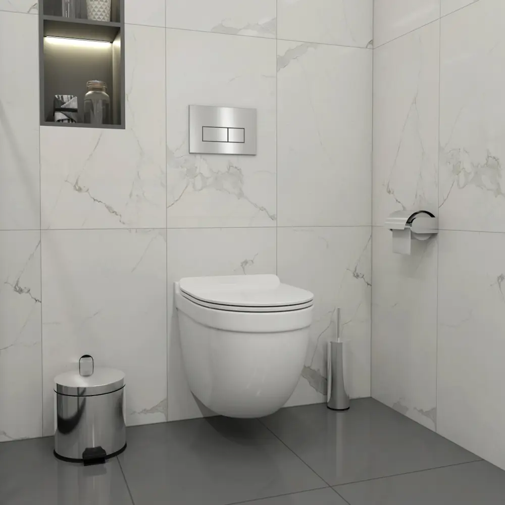 Фото 4 Комплект 5 в 1 инсталляция с унитазом Teymi F13308 унитаз подвесной безободковый Iva кнопка нержавеющая сталь Фото 4 Комплект 5 в 1 инсталляция с унитазом Teymi F13308 унитаз подвесной безободковый Iva кнопка нержавеющая сталь