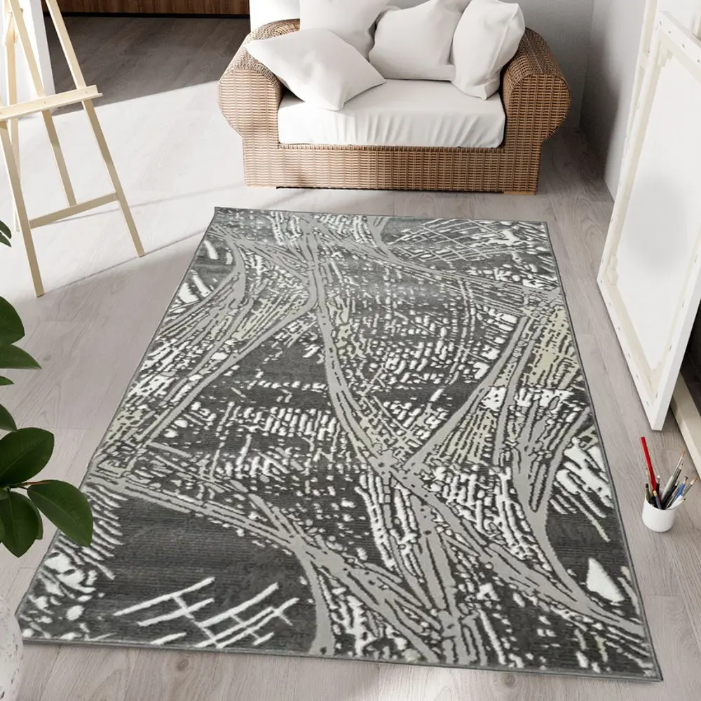 Фото Ковер Merinos Хит-Сет Satin F180 Gray 150x230 см полипропилен Фото Ковер Merinos Хит-Сет Satin F180 Gray 150x230 см полипропилен