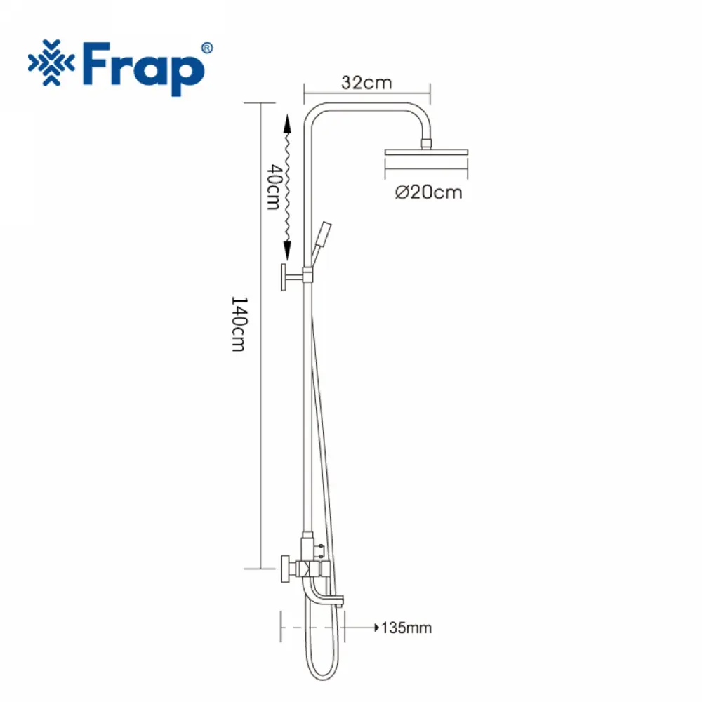 Фото 5 Душевая система Frap F2418 3 режим цвет хром Фото 5 Душевая система Frap F2418 3 режим цвет хром