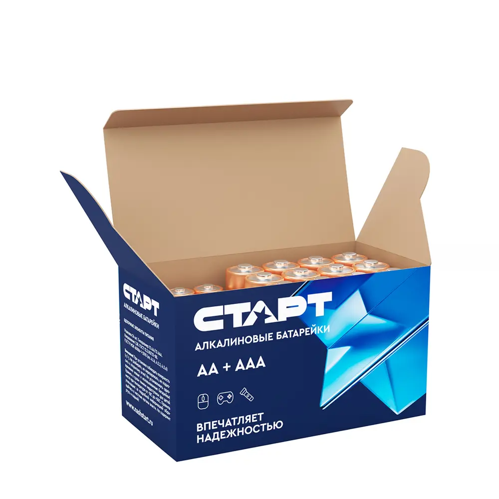 Фото 3 Батарейка Старт LR6/LR03-BOX12/12 алкалиновая LR03 AAA 30 шт. Фото 3 Батарейка Старт LR6/LR03-BOX12/12 алкалиновая LR03 AAA 30 шт.