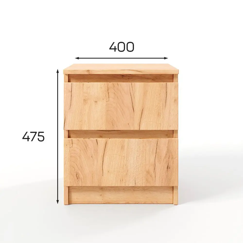 Фото 7 Тумба прикроватная Альбина 40x47x35 см 2 ящика ЛДСП цвет желтый Фото 7 Тумба прикроватная Альбина 40x47x35 см 2 ящика ЛДСП цвет желтый