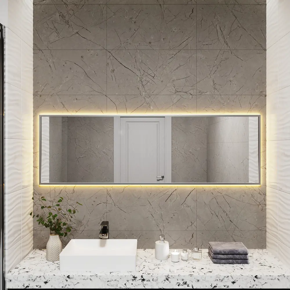 Фото Зеркало со встроенной подсветкой One mirror 15045сст 45x150 см