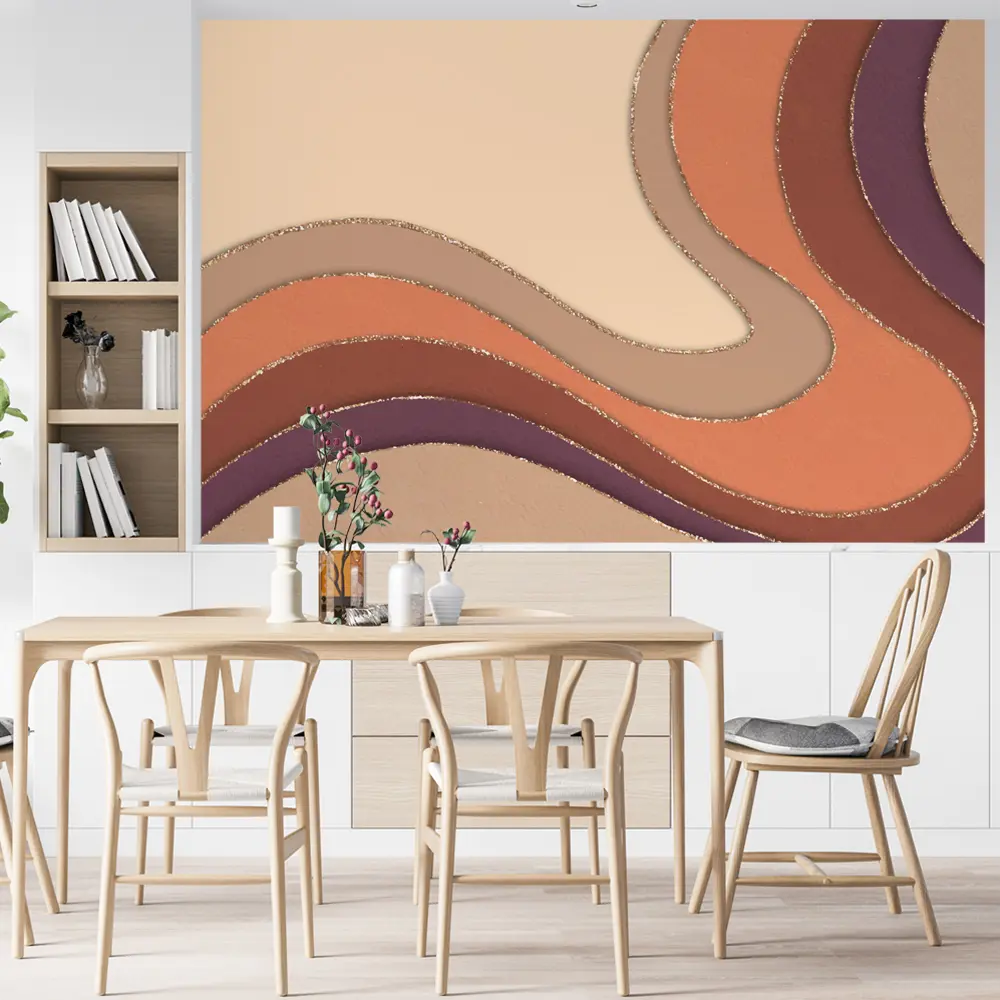 Фото 9 Фотообои флизелиновые Urban Style Абстрактные волны оранжевые UST6801, 200x135 см Фото 9 Фотообои флизелиновые Urban Style Абстрактные волны оранжевые UST6801, 200x135 см