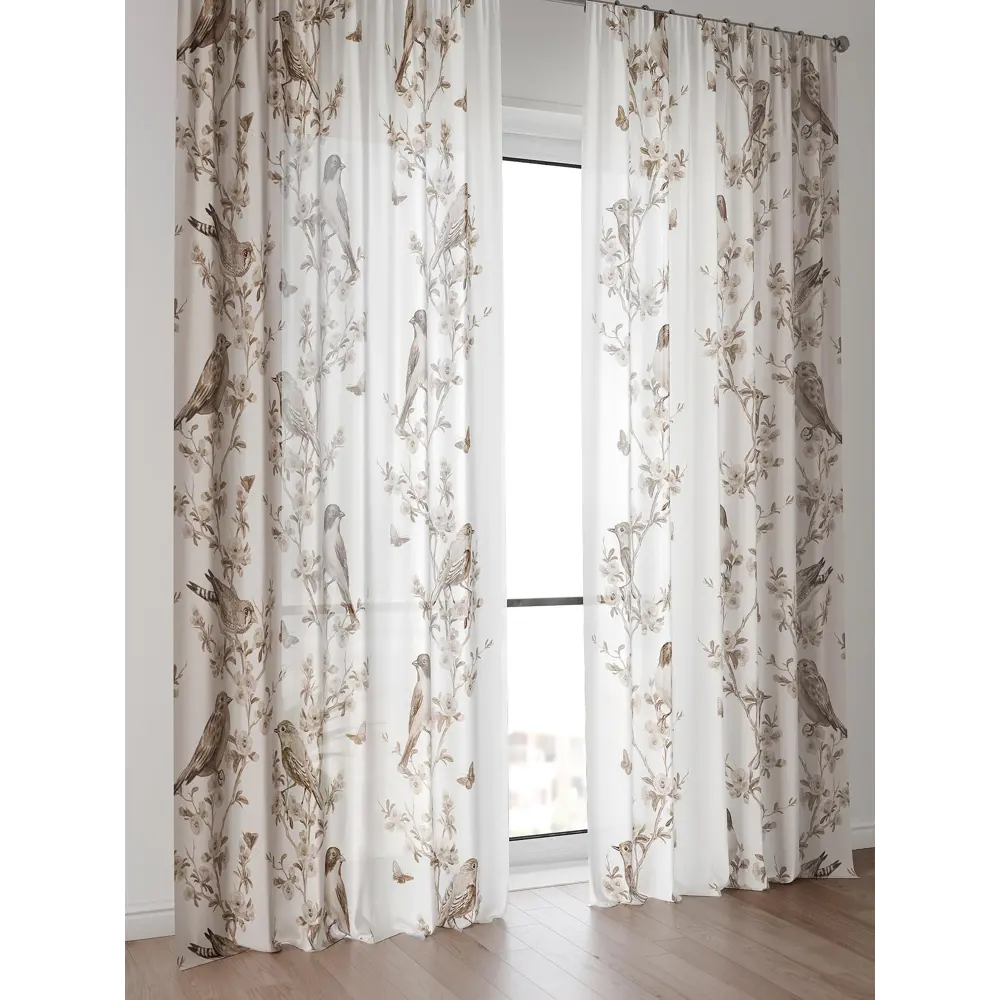 Фото 3 Тюль Comfy Way Алоуна - 76 CW580076-240 150x240 см на шторной ленте цвет бежевый 2 шт Фото 3 Тюль Comfy Way Алоуна - 76 CW580076-240 150x240 см на шторной ленте цвет бежевый 2 шт