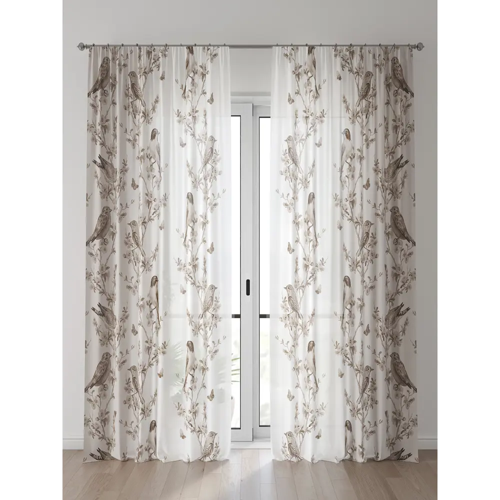 Фото Тюль Comfy Way Алоуна - 76 CW580076-240 150x240 см на шторной ленте цвет бежевый 2 шт Фото Тюль Comfy Way Алоуна - 76 CW580076-240 150x240 см на шторной ленте цвет бежевый 2 шт