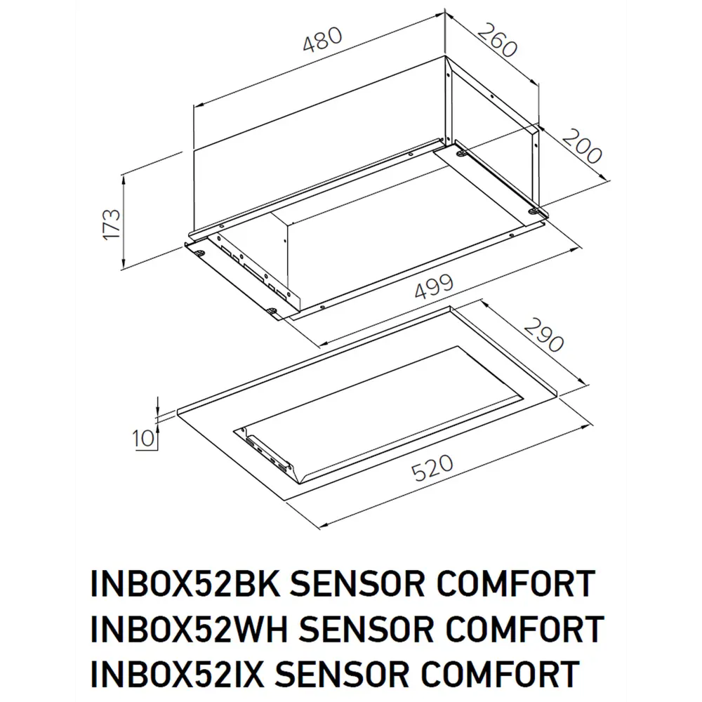 Фото 14 Вытяжка полновстраиваемая Meferi INBOX60IX SENSOR COMFORT 60 см цвет серый /серебристый Фото 14 Вытяжка полновстраиваемая Meferi INBOX60IX SENSOR COMFORT 60 см цвет серый /серебристый