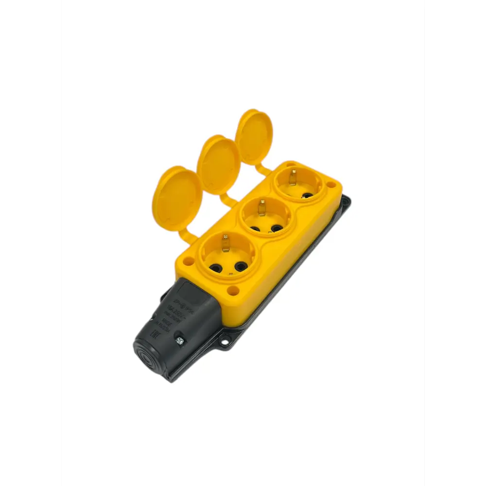 Фото 6 Розетка Nvo NVO-KI-combi-K-3-V-16-54-yellow с заземлением 220-250 В 16 A цвет желтый Фото 6 Розетка Nvo NVO-KI-combi-K-3-V-16-54-yellow с заземлением 220-250 В 16 A цвет желтый