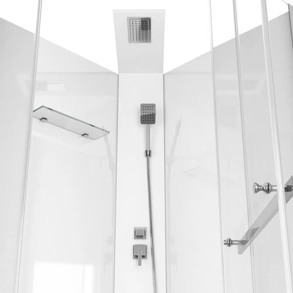 Фото 3 Душевая кабина Ceruttispa Chika 901T 90x90см без крыши профиль хром стекло прозрачное Фото 3 Душевая кабина Ceruttispa Chika 901T 90x90см без крыши профиль хром стекло прозрачное