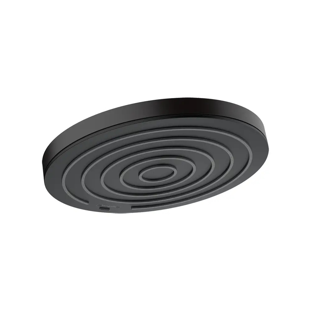 Фото Лейка для верхнего душа Hansgrohe 24140670 диск цвет черный матовый Фото Лейка для верхнего душа Hansgrohe 24140670 диск цвет черный матовый