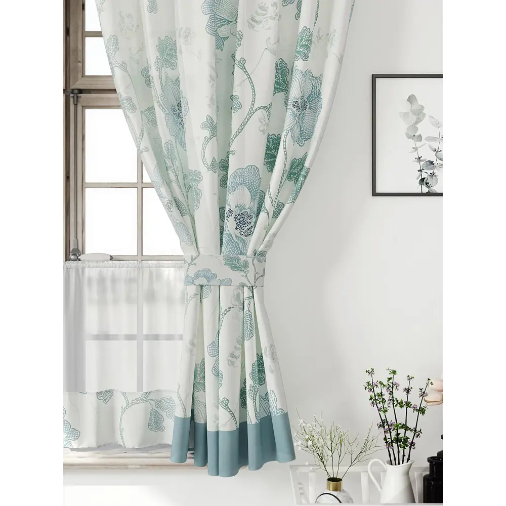 Фото 4 Комплект штор Comfy way Иномик - 18 CW705018-160 на шторной ленте 160x150 см цвет белый Фото 4 Комплект штор Comfy way Иномик - 18 CW705018-160 на шторной ленте 160x150 см цвет белый