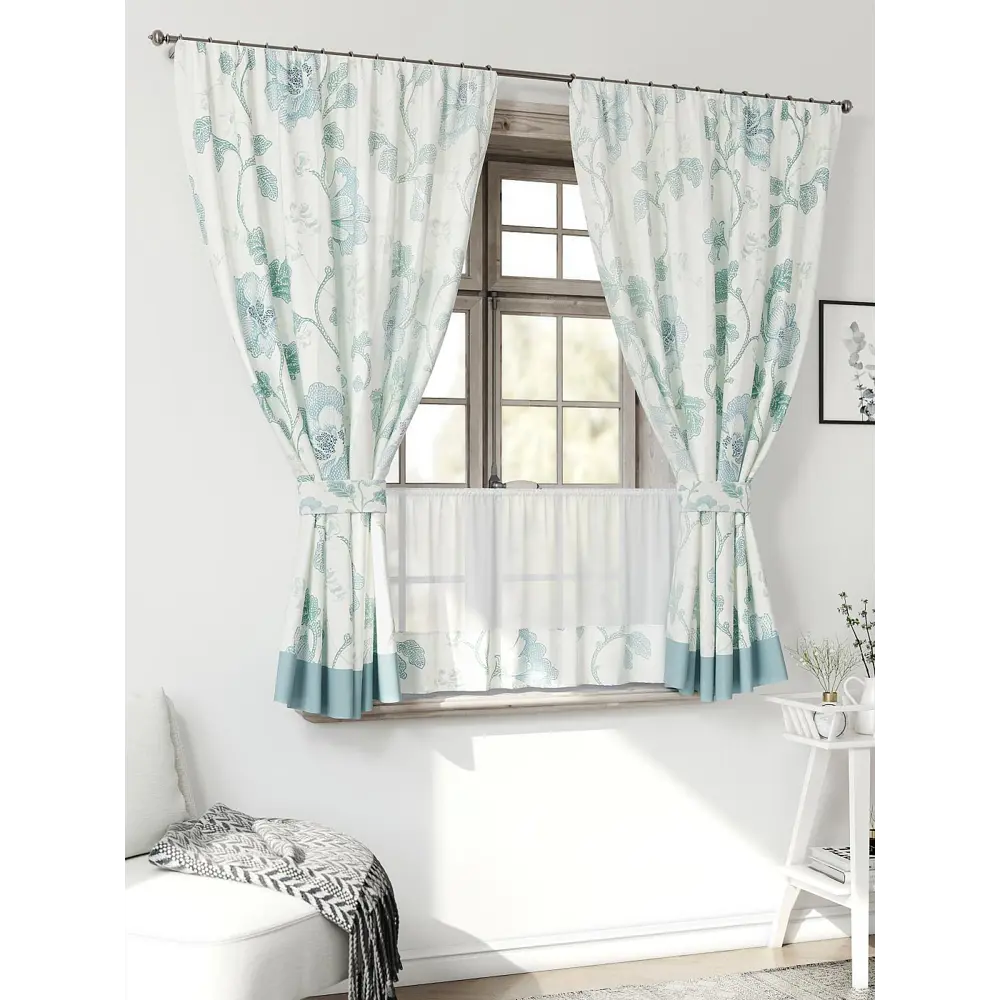 Фото 2 Комплект штор Comfy way Иномик - 18 CW705018-160 на шторной ленте 160x150 см цвет белый Фото 2 Комплект штор Comfy way Иномик - 18 CW705018-160 на шторной ленте 160x150 см цвет белый