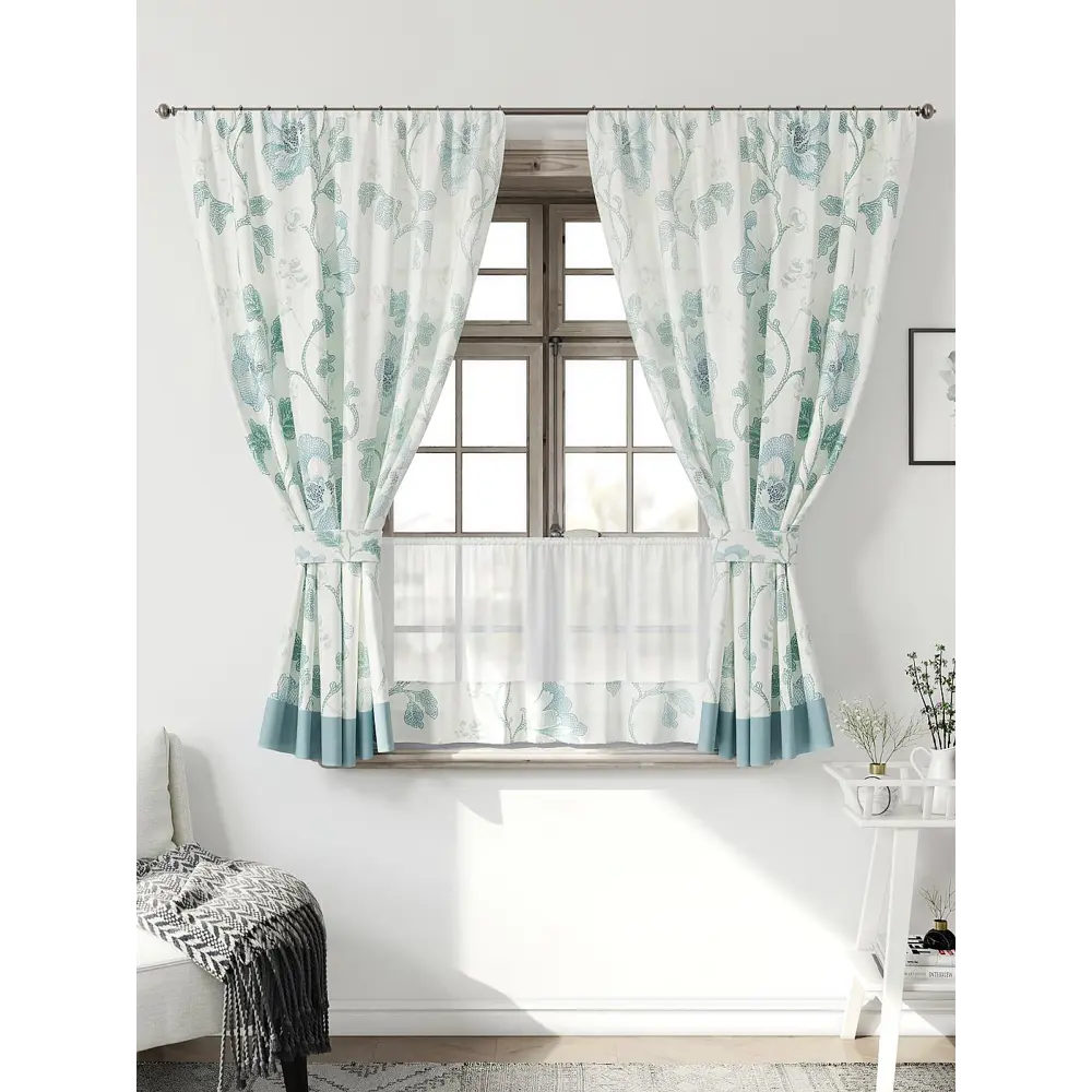 Фото Комплект штор Comfy way Иномик - 18 CW705018-160 на шторной ленте 160x150 см цвет белый Фото Комплект штор Comfy way Иномик - 18 CW705018-160 на шторной ленте 160x150 см цвет белый