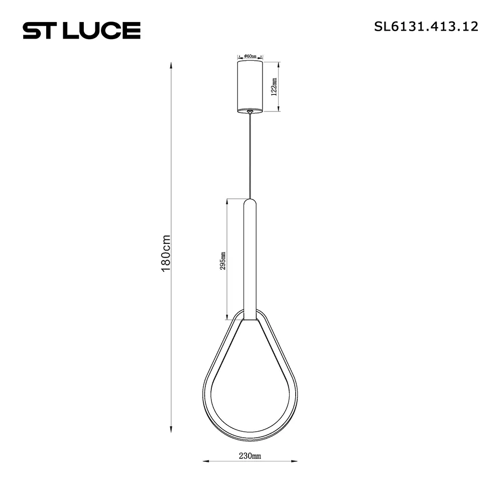 Фото 7 Люстра подвесная светодиодная St luce Shape Sl6131.413.12 4 м² теплый белый (желтый) свет цвет черный Фото 7 Люстра подвесная светодиодная St luce Shape Sl6131.413.12 4 м² теплый белый (желтый) свет цвет черный