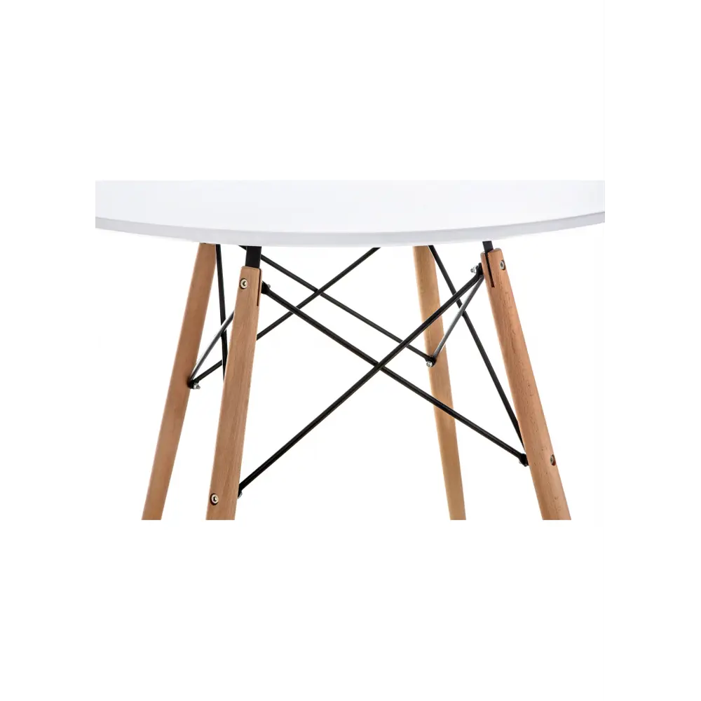 Фото 3 Кухонный стол круглый Woodville Table 80x80 см МДФ цвет белый Фото 3 Кухонный стол круглый Woodville Table 80x80 см МДФ цвет белый