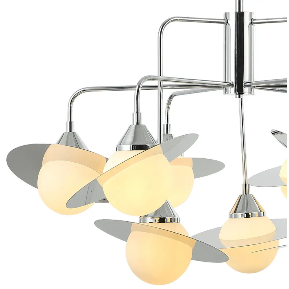 Фото 4 Люстра на штанге Stilfort Saturn Sf2125-09-09p 9 ламп 20 м² цвет хром