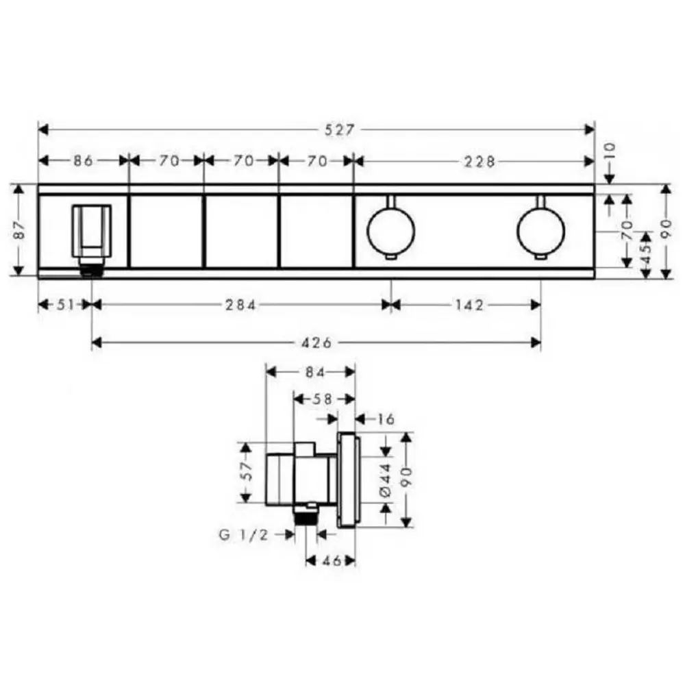 Фото 2 Смеситель для душа Hansgrohe 15356400 Фото 2 Смеситель для душа Hansgrohe 15356400