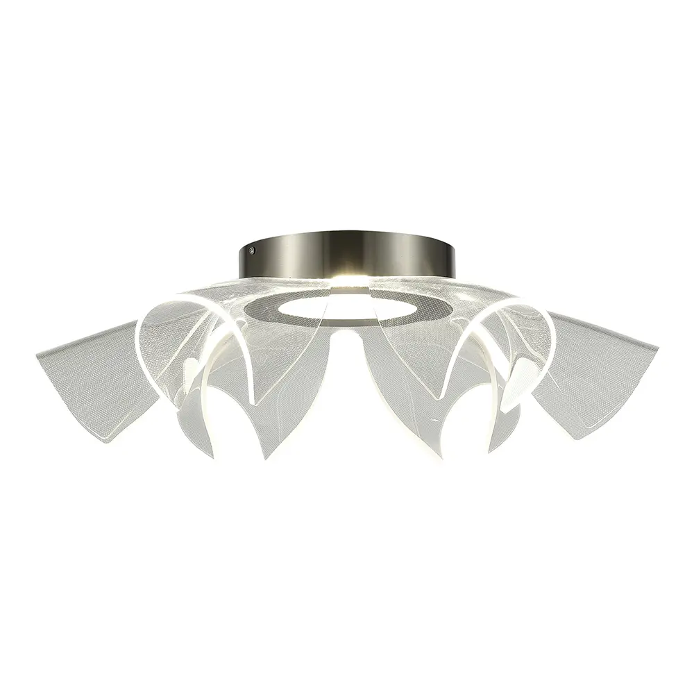 Фото 6 Люстра потолочная светодиодная St luce Fairy Sl6235.102.20 7 м² теплый белый (желтый) свет цвет серый/серебристый Фото 6 Люстра потолочная светодиодная St luce Fairy Sl6235.102.20 7 м² теплый белый (желтый) свет цвет серый/серебристый