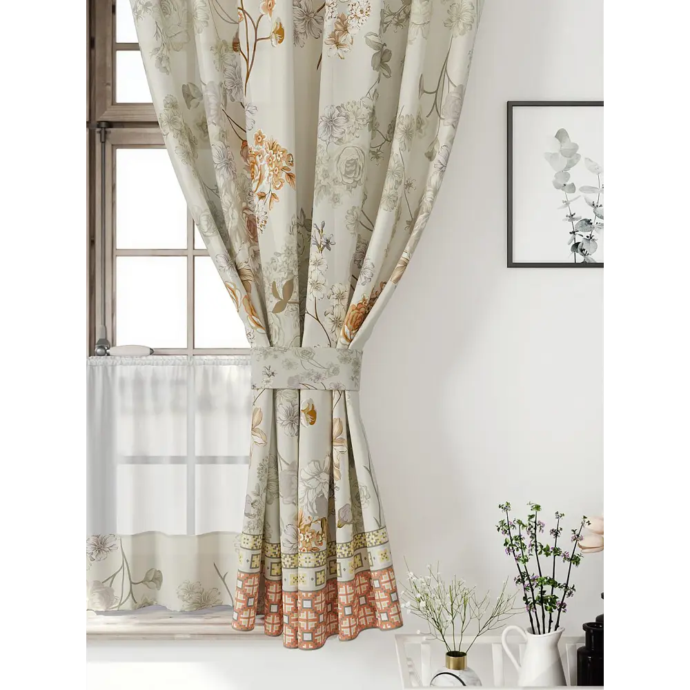 Фото 4 Комплект штор Comfy way Иномик - 65 CW705065-160 на шторной ленте 160x150 см цвет бежевый Фото 4 Комплект штор Comfy way Иномик - 65 CW705065-160 на шторной ленте 160x150 см цвет бежевый