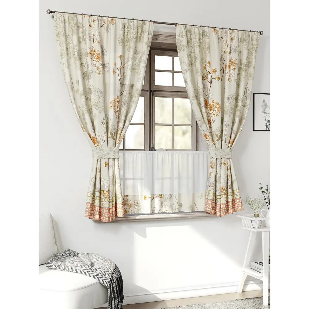 Фото 3 Комплект штор Comfy way Иномик - 65 CW705065-160 на шторной ленте 160x150 см цвет бежевый Фото 3 Комплект штор Comfy way Иномик - 65 CW705065-160 на шторной ленте 160x150 см цвет бежевый